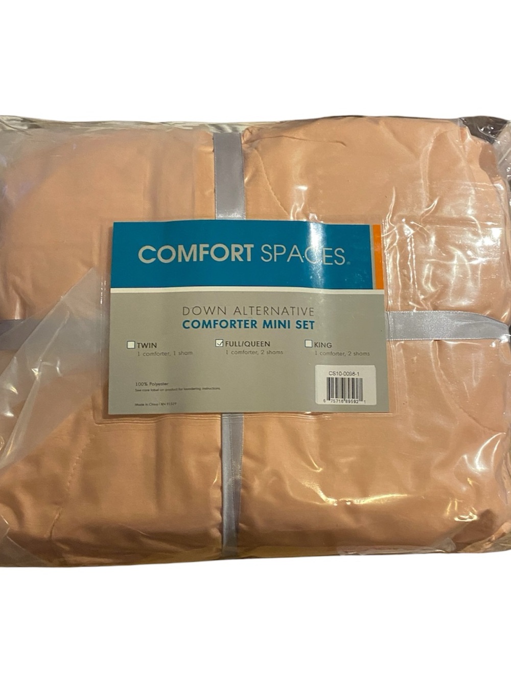 Comfort Spaces Down Alternative Comforter Mini Set - Pink full/queen